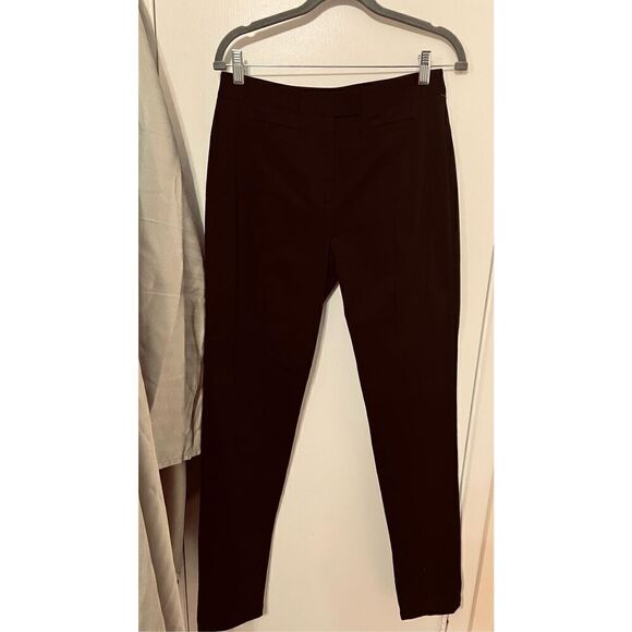 PROENZA SCHOULER BLACK STRETCH PANTS BACK ZIP ANKLES SIZE 6 - Picture 5 of 15